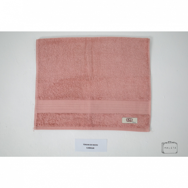 TOALHA DE ROSTO ROSA QUEIMADO