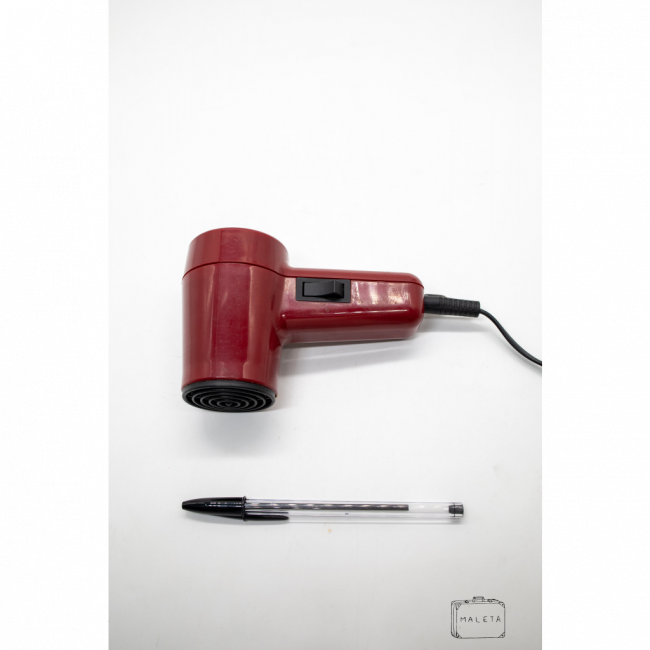 MINI SECADOR DE CABELO VERMELHO