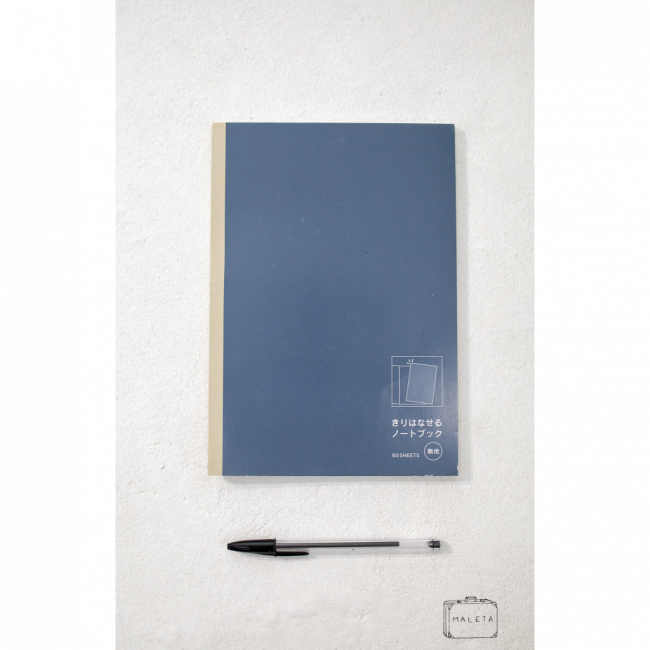 CADERNO DE NOTAS SEM ESPIRAL SEM PAUTA AZUL