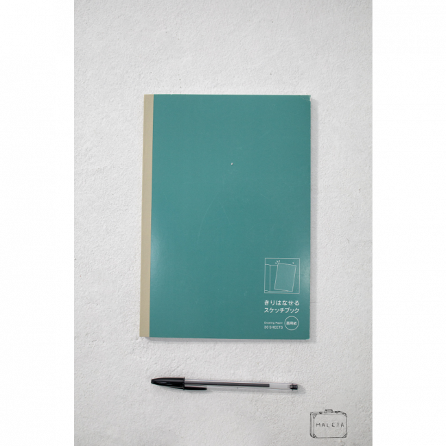 CADERNO DE NOTAS SEM ESPIRAL SEM PAUTA VERDE