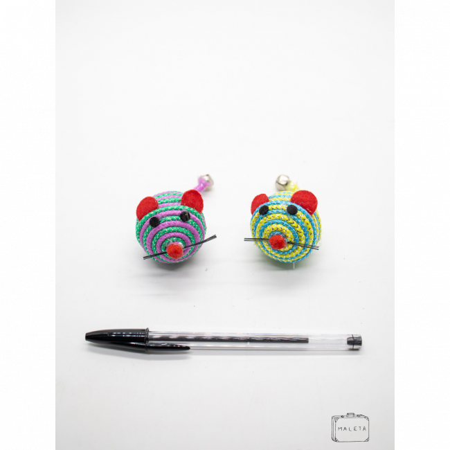 RATINHO DE CORDÃO PARA GATOS (COLORIDOS)