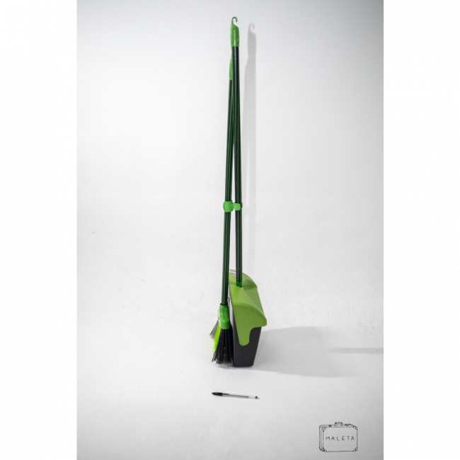 KIT VASSOURA + PÁ VERDE