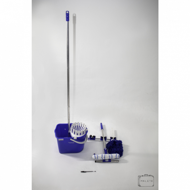 KIT MOP DE LIMPEZA AZUL - 5 PEÇAS