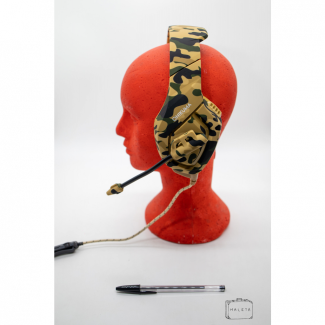 HEADPHONE GAMER CAMUFLADO MARROM