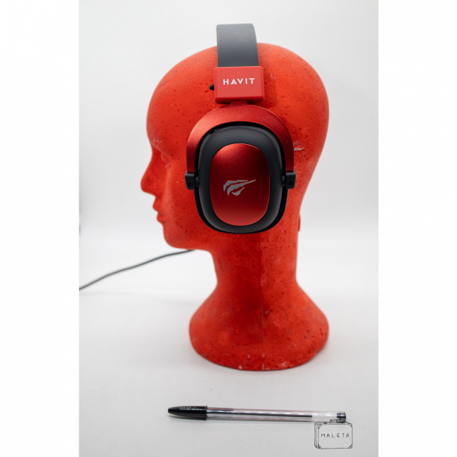 HEADPHONE GAMER VERMELHO E PRETO
