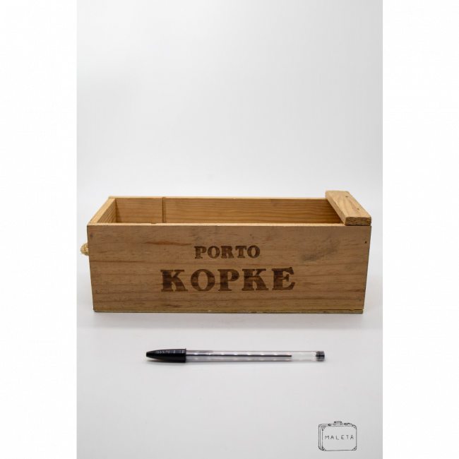 CAIXA RETANGULAR DE MADEIRA PORTO KOPKE