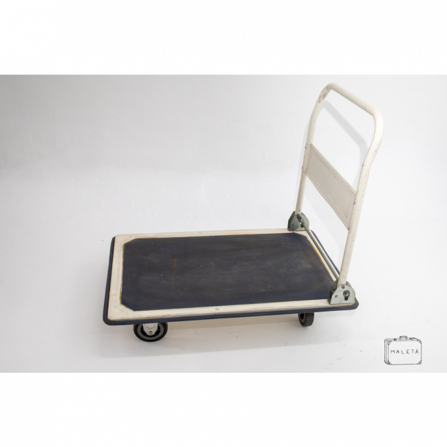 CARRINHO DE CARGA BRANCO COM RODINHAS - L0,88XP0,60XA0,88