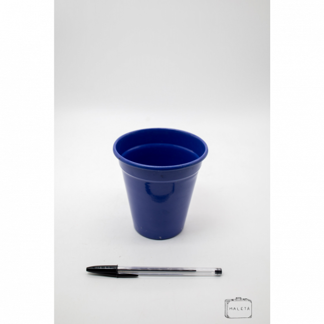 VASINHO DE METAL AZUL MÉDIO