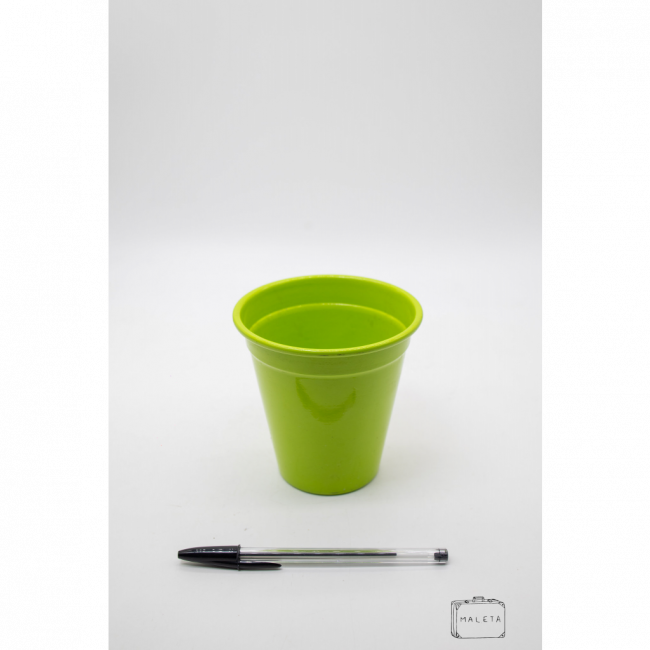 VASINHO DE METAL VERDE MÉDIO