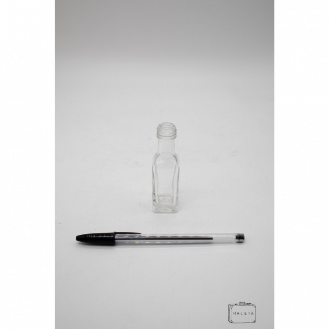 VASINHO DE VIDRO FORMATO GARRAFA