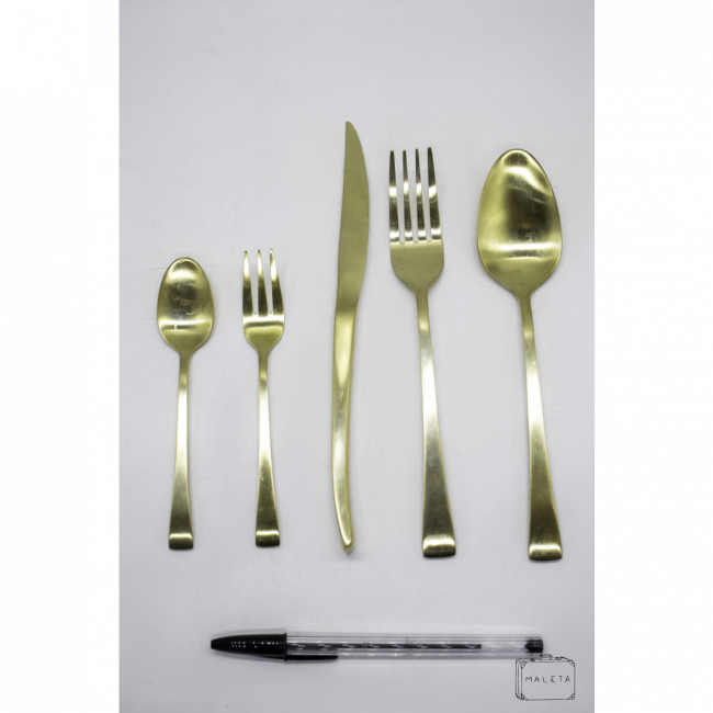 KIT DE TALHERES DOURADO – 30 PEÇAS