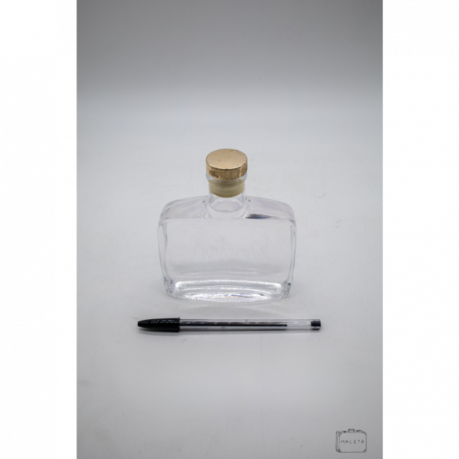 VIDRO PARA PERFUME COM TAMPA ROSE GOLD - LS