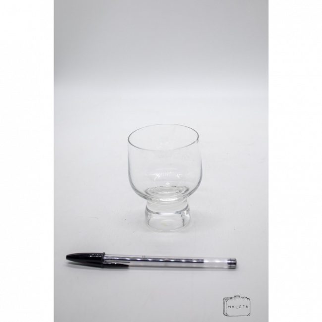 COPO PEQUENO COM BASE VIDRO TRANSPARENTE