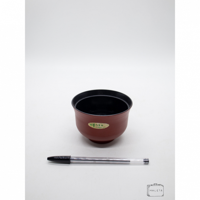 BOWL JAPONÊS VERMELHO INTERIOR PRETO