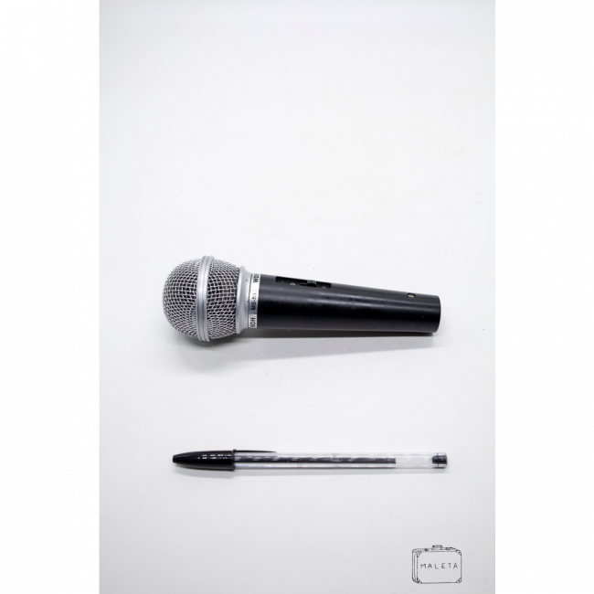 MICROFONE PRETO FOSCO