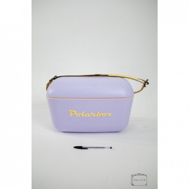 COOLER POLARBOX LILÁS COM AMARELO