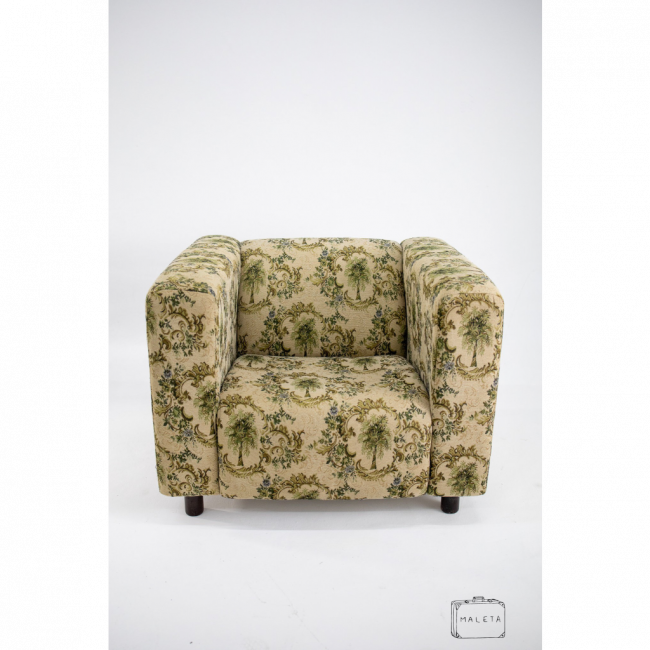 POLTRONA AMARELA ESTAMPADA L0,97XP0,84XA0,74 - LS