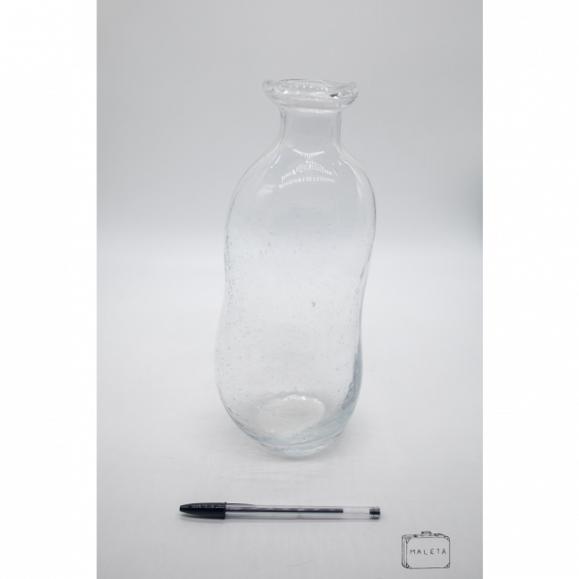 VASO VIDRO TORTO TRANSPARENTE