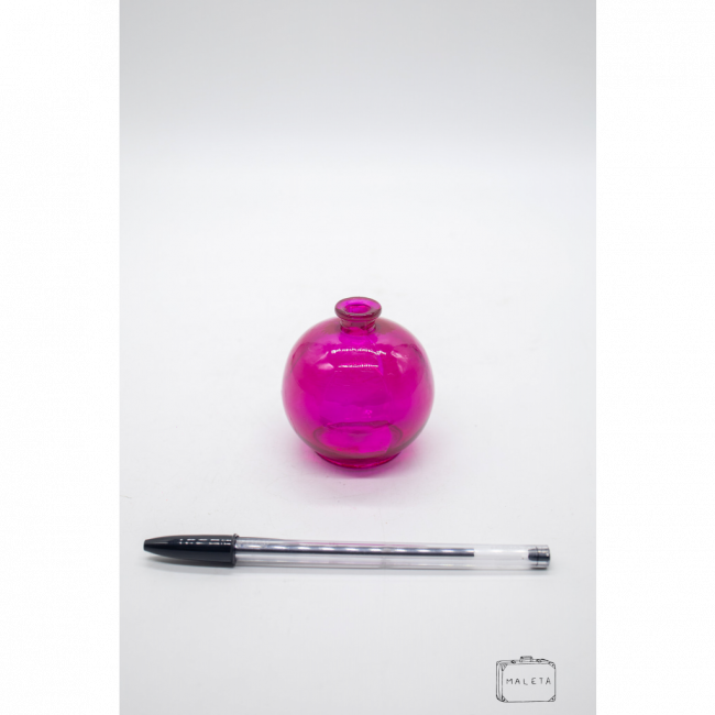VIDRO BOLINHA PINK TAMPA ROLHA PEQUENO