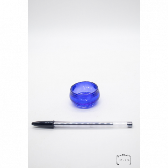 CASTIÇAL VIDRO AZUL BIC