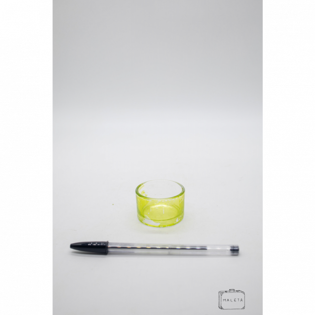 CASTIÇAL VIDRO VERDE
