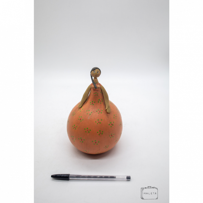 BONECA CABAÇA LARANJA