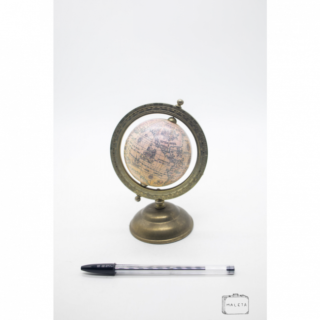 GLOBO TERRESTRE BASE METAL