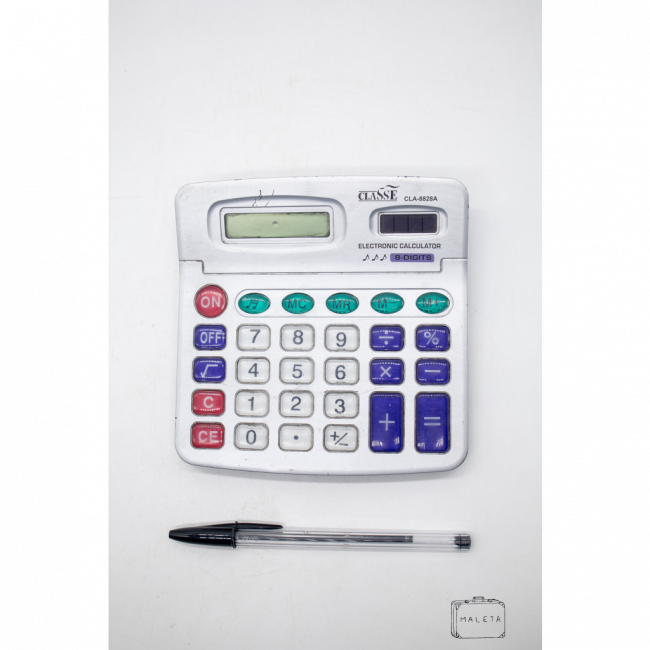 CALCULADORA CINZA - GRANDE
