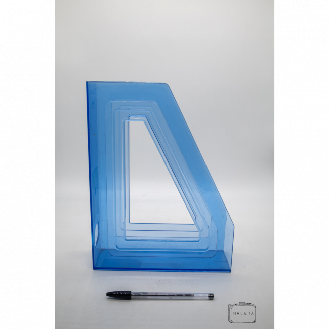 SUPORTE DE PASTA PAPEL ACRÍLICO AZUL - DP
