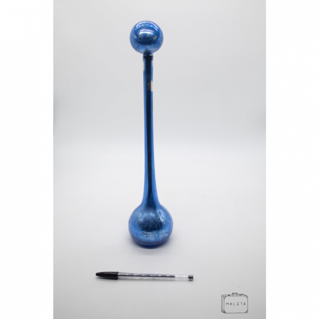 VIDRO ALTO DECANTER AZUL METÁLICO