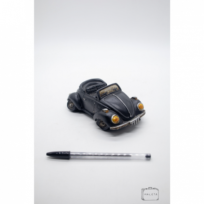 CARRINHO FUSCA TETO SOLAR GESSO PRETO