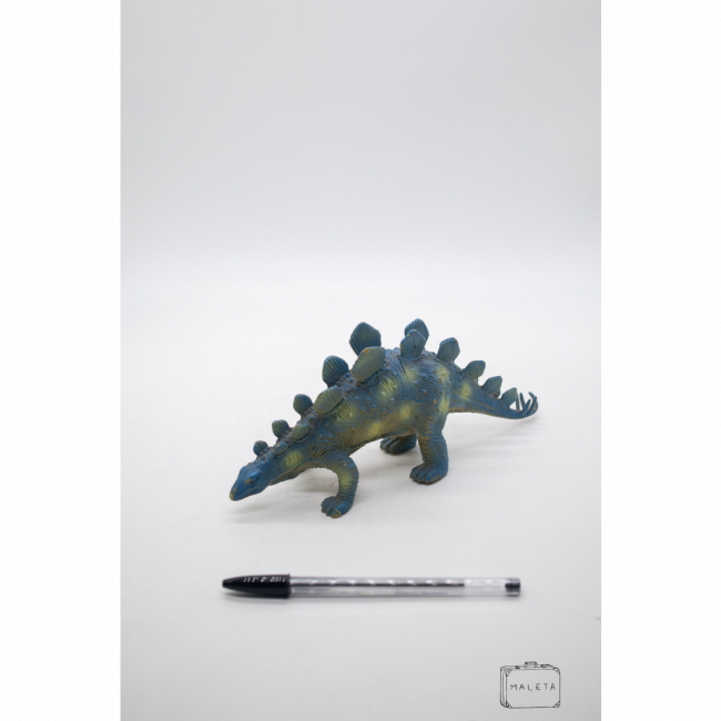 DINOSSAURO BORRACHA AZUL E VERDE