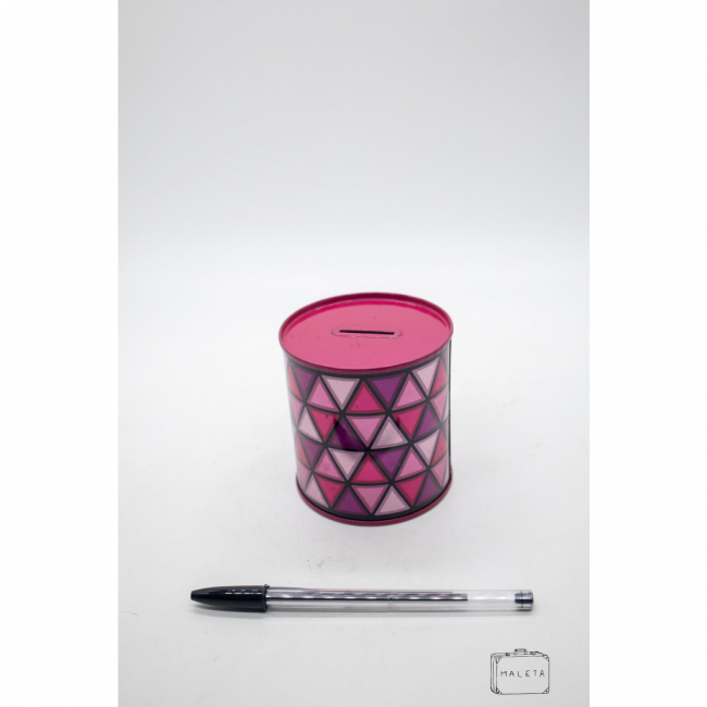 COFRE ROSA TRIÂNGULOS