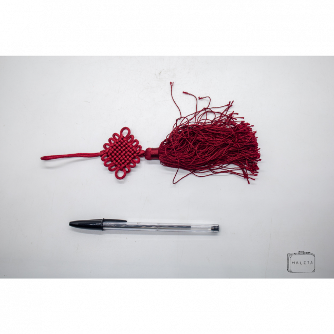PENDURICALHO FITILHO VERMELHO COM POMPOM