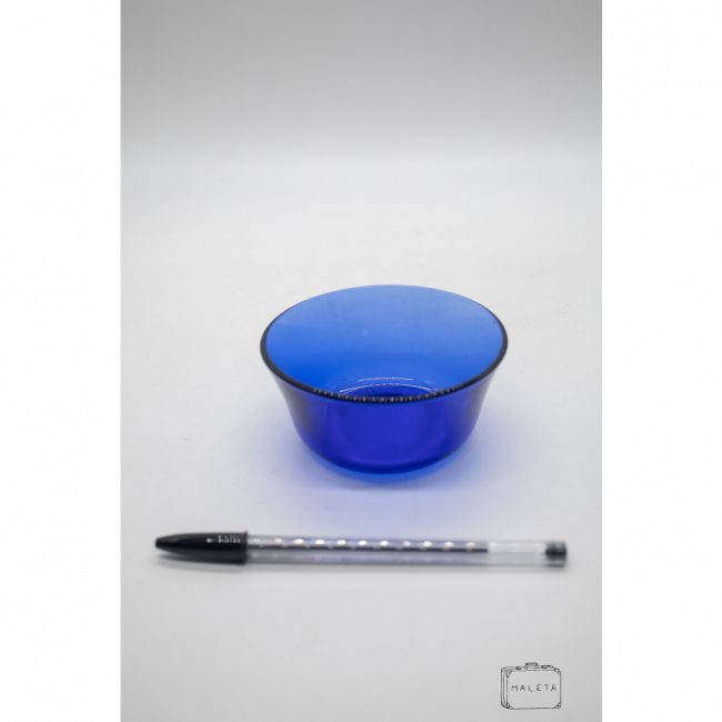 POTE DE SOBREMESA VIDRO AZUL