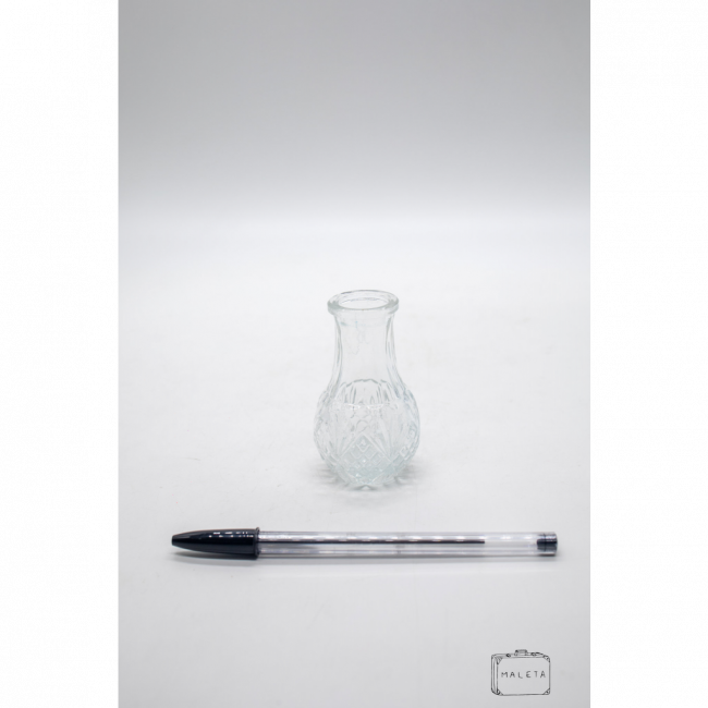 MINI VASO VIDRO TEXTURADO