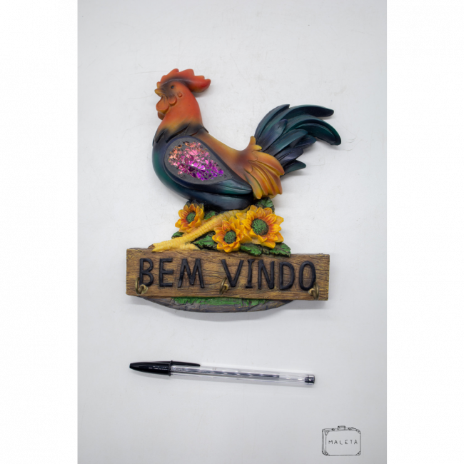 GALO PARA PENDURAR CHAVES MADEIRA