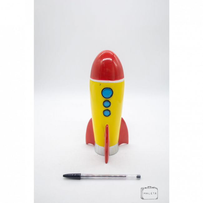 FOGUETE COFRE AMARELO E VERMELHO