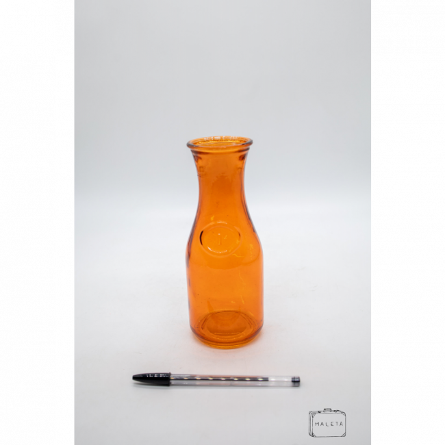 GARRAFA VIDRO LARANJA