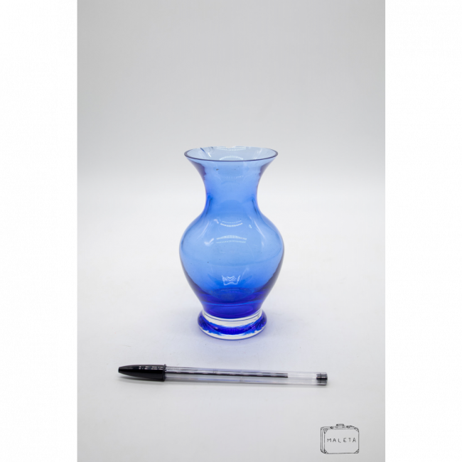 VASO VIDRO AZUL BICICLETA