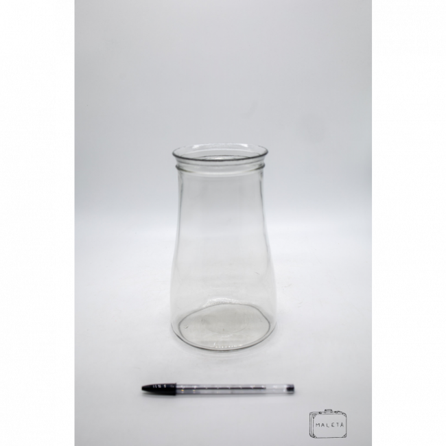 VASO VIDRO TRANSPARENTE SIMPLES MÉDIO
