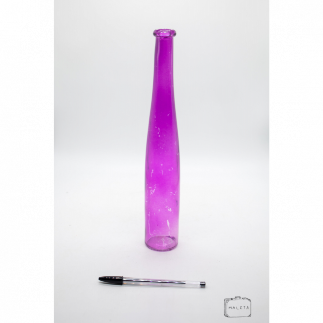 VASO VIDRO ALTO ROSA