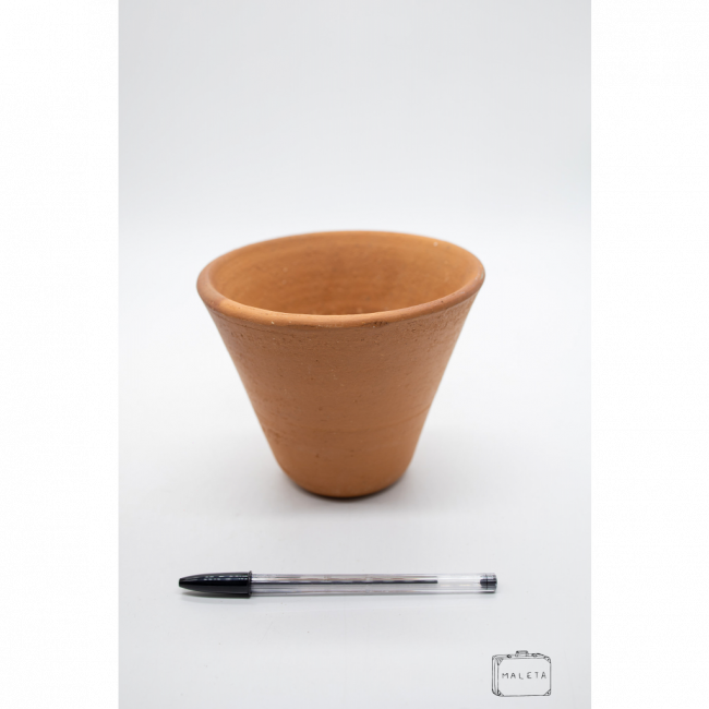 VASO BARRO CÔNICO PEQUENO