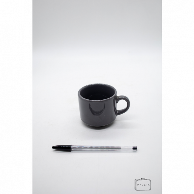 CANECA CERÂMICA CINZA