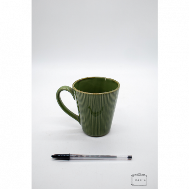 CANECA CERÂMICA VERDE GRANDE