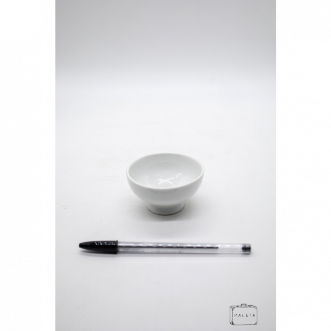 BOWL CERÂMICA BRANCO COM BASE PEQUENO