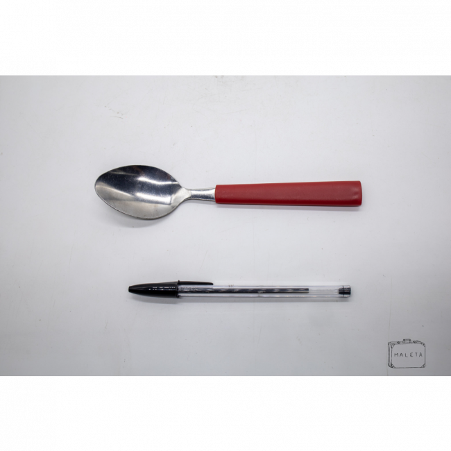 COLHER DE SOPA CABO VERMELHO