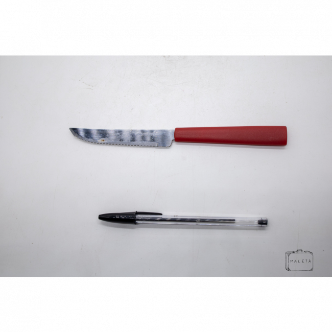 FACA JANTAR CABO VERMELHO