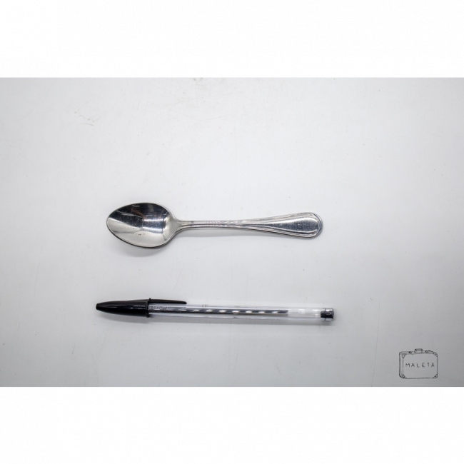COLHER DE CHÁ INOX POLIDA