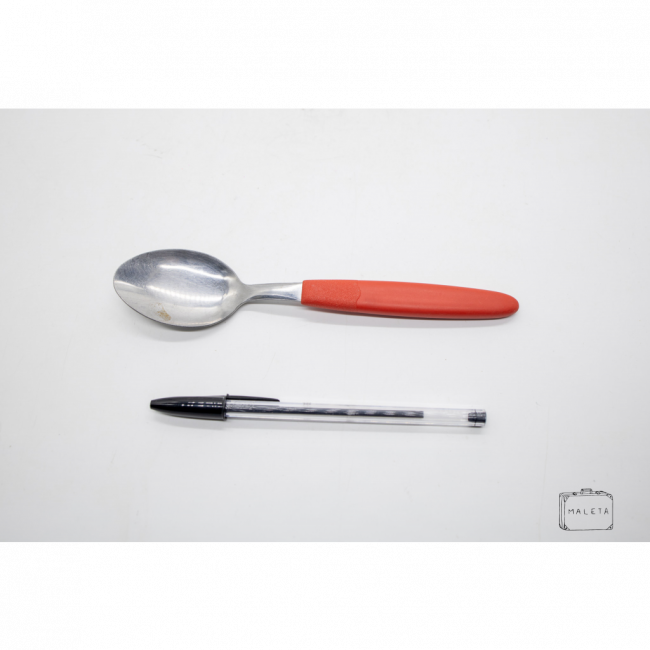 COLHER SOPA CABO VERMELHO
